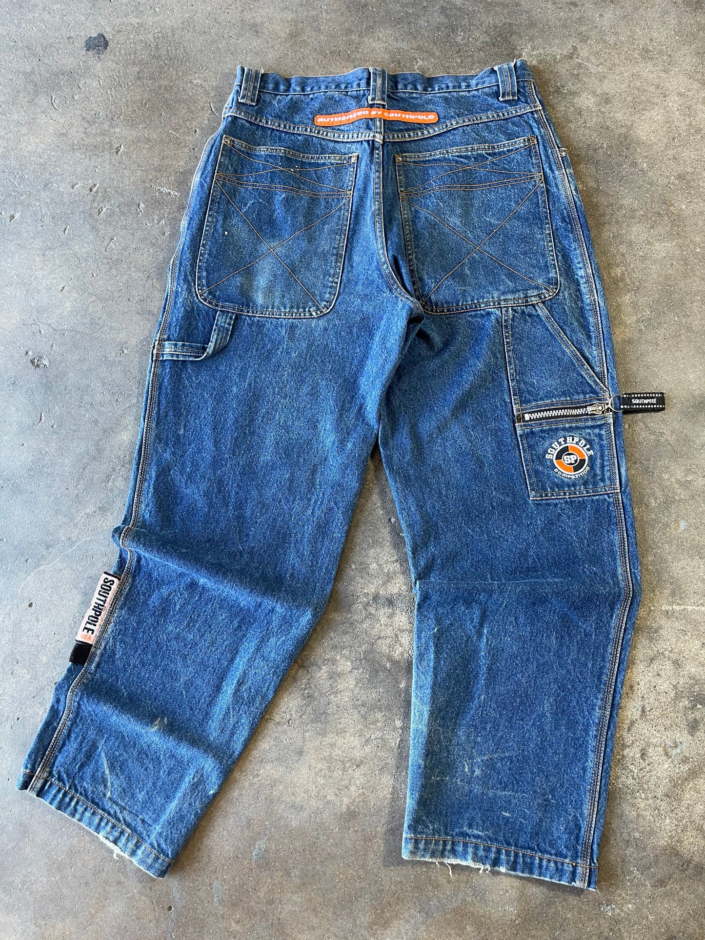 90’s Baggy Southpole Cargo Jeans 36x32