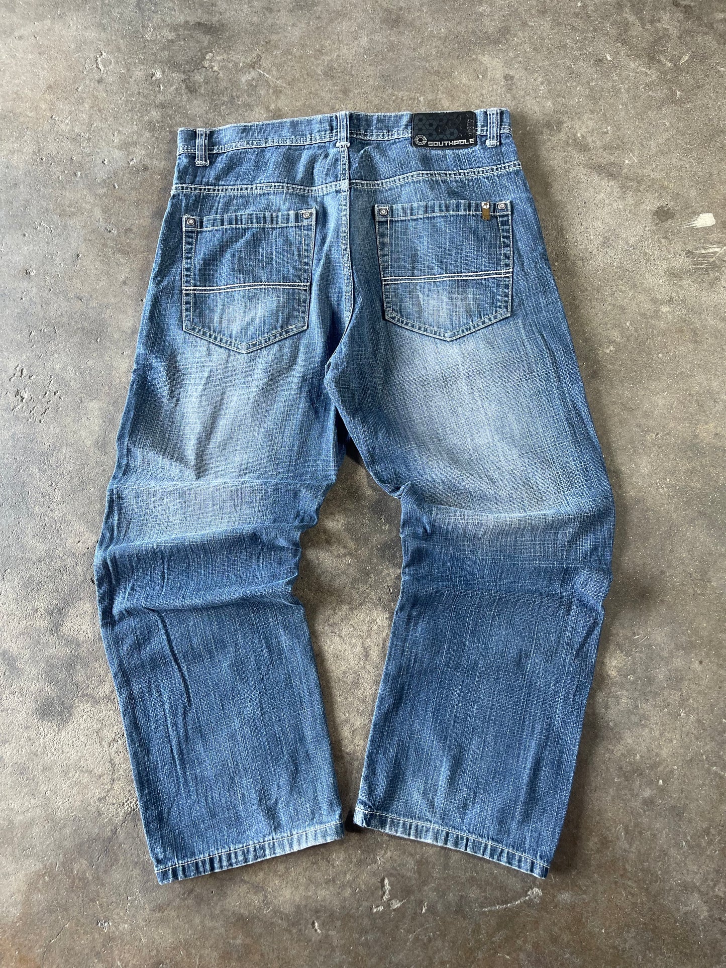 00’s Baggy Blue Southpole Jeans 36x31