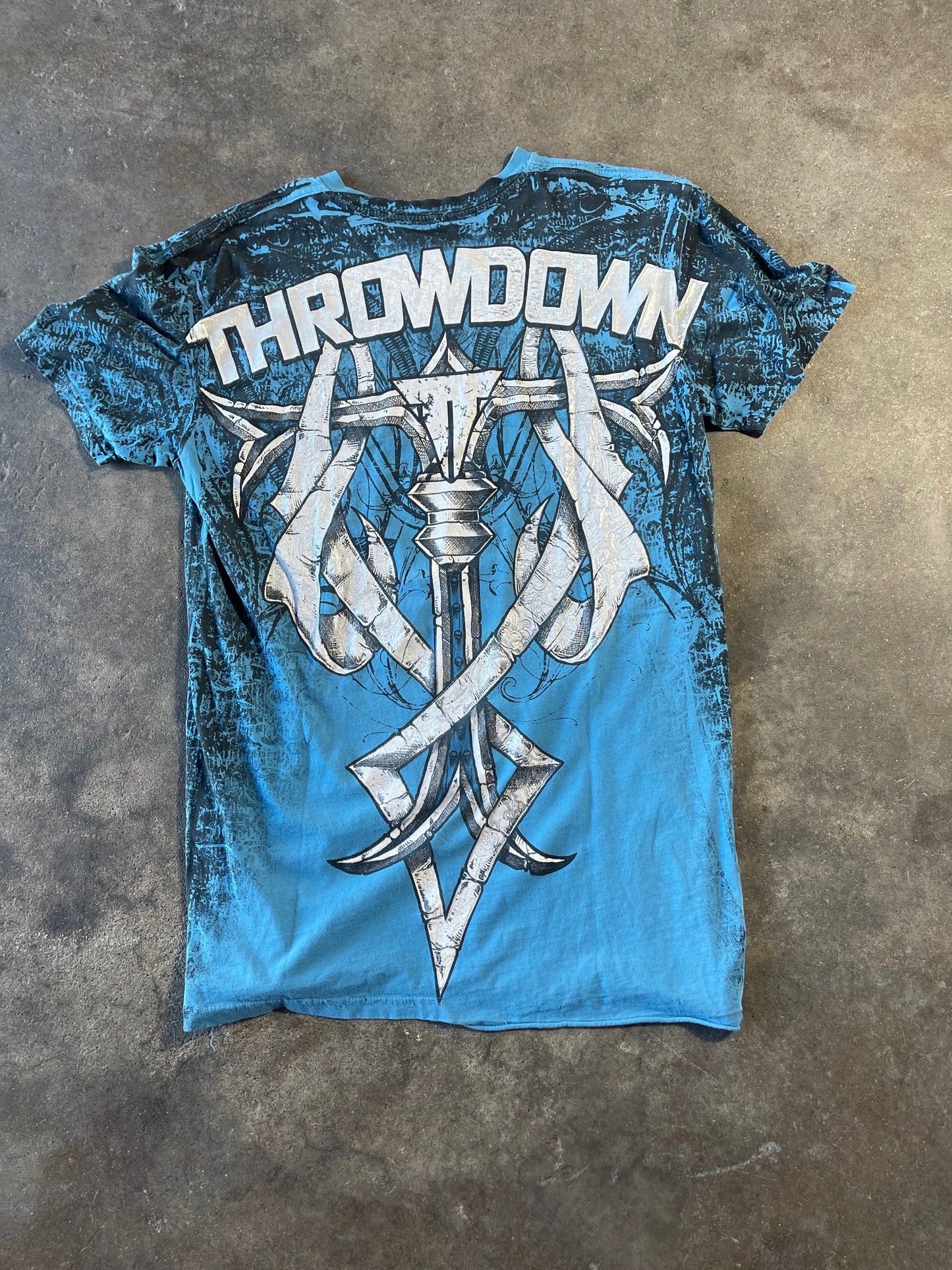 Blue Throwdown Shirt Large in