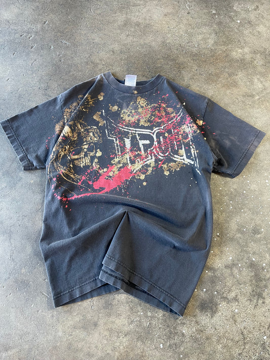 00’s Black Faded Tapout Shirt Medium