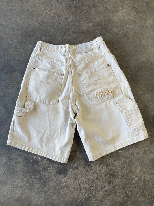 00’s Tan Southpole Embroidered Jorts 30