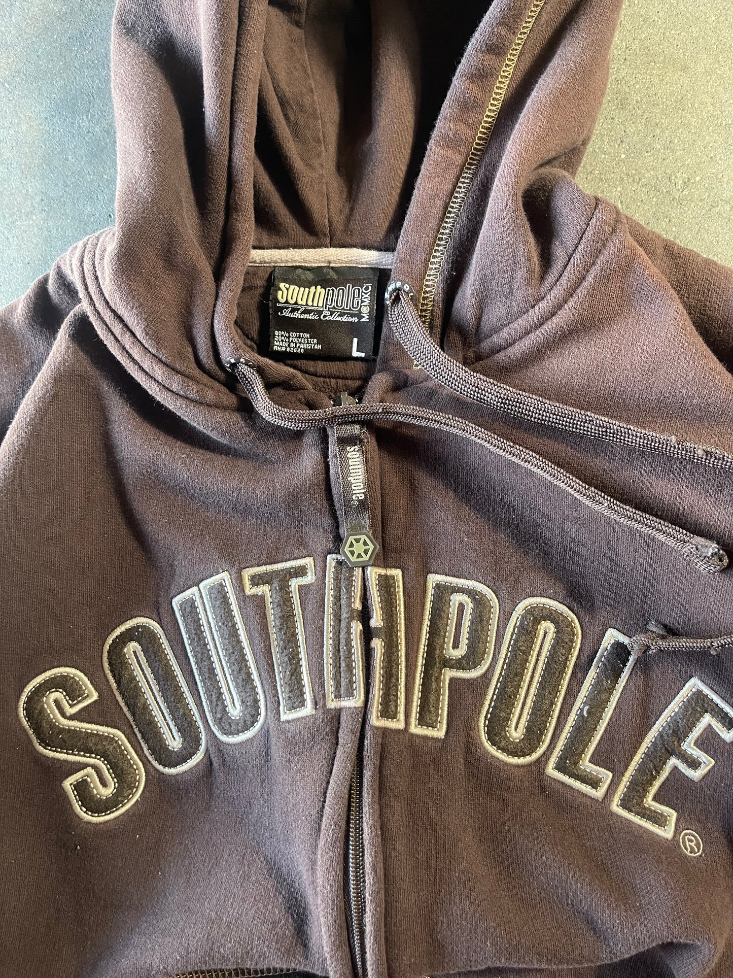 Essential Brown Southpole Zip Up Large