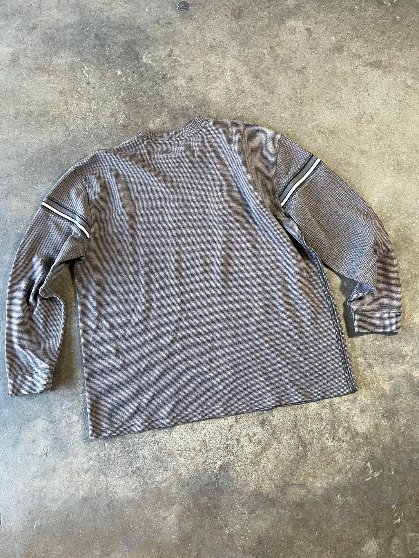 00’s Gray Striped Sweater XL