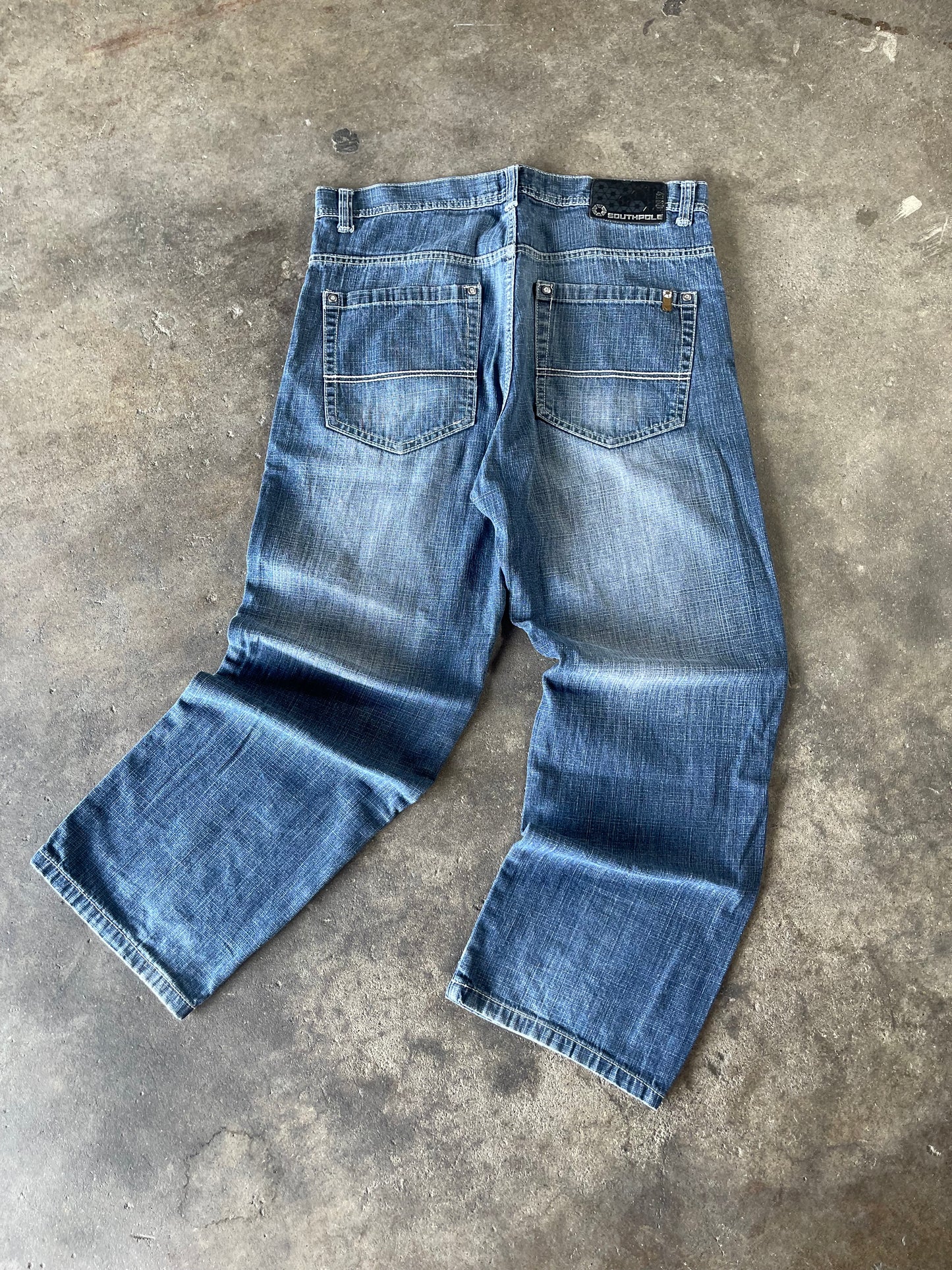 00’s Baggy Blue Southpole Jeans 36x31