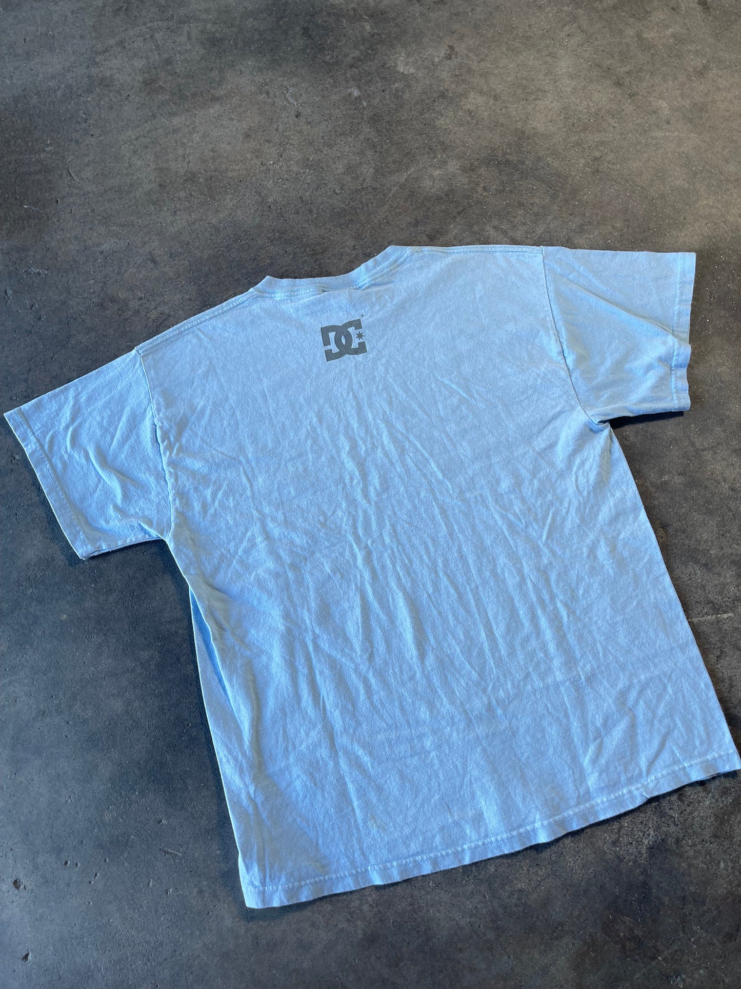 Vintage Baby Blue DC Shirt Large