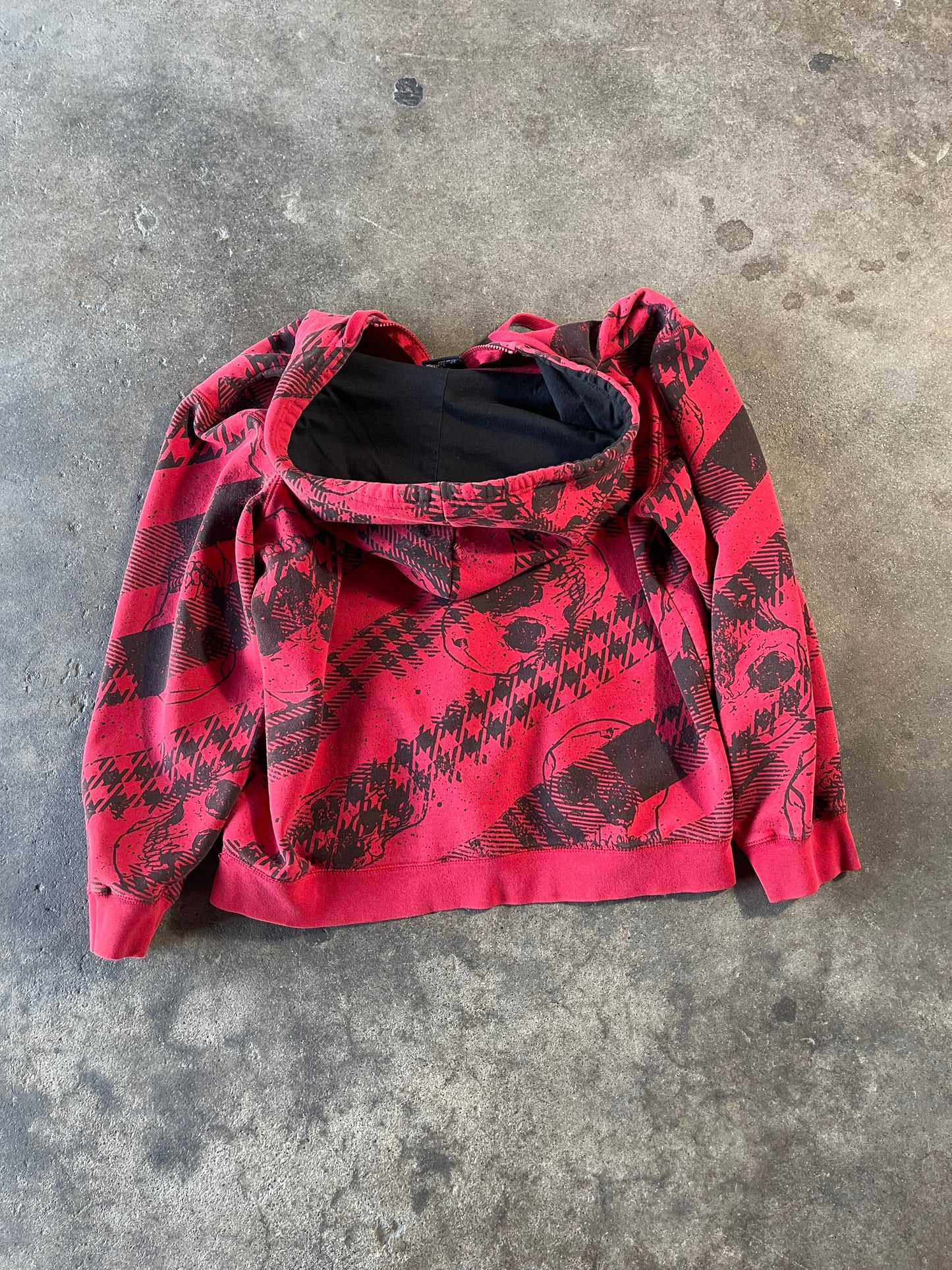 Red Hybrid Zip Up Large