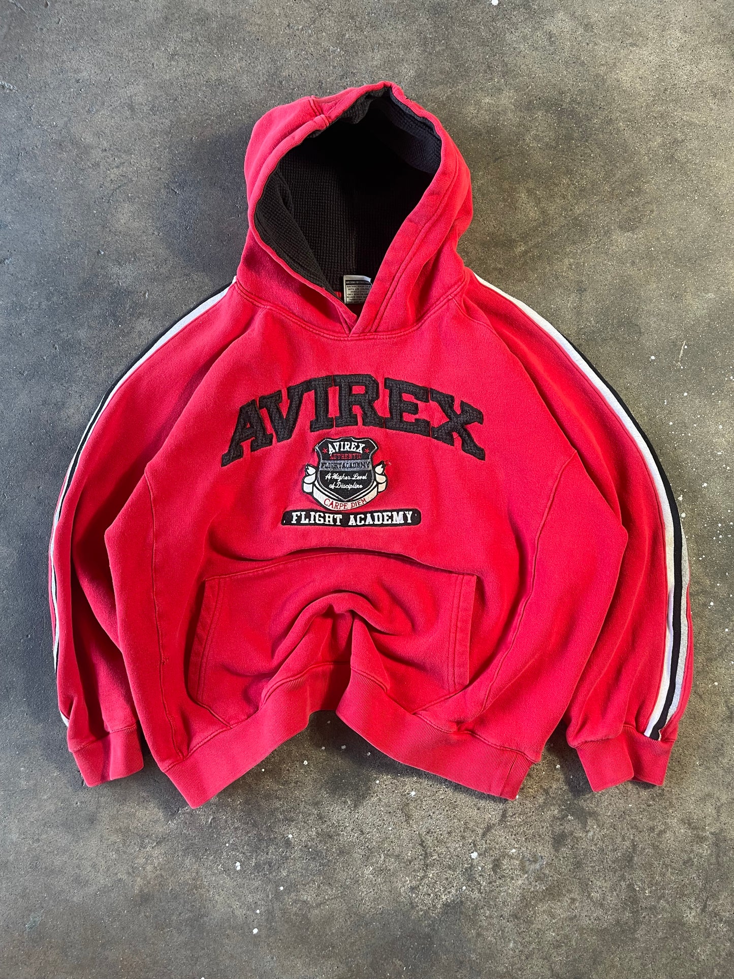 00’s Cherry Red Avirex Hoodie Small