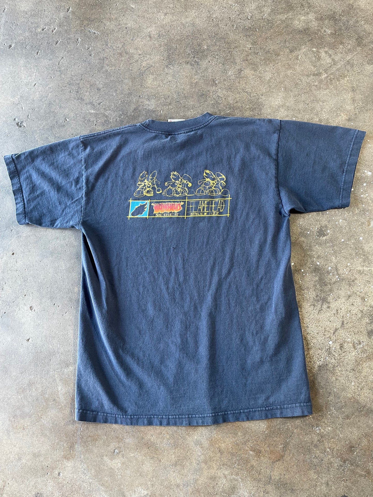 Vintage Navy Blue Jnco Flameboy Shirt XL