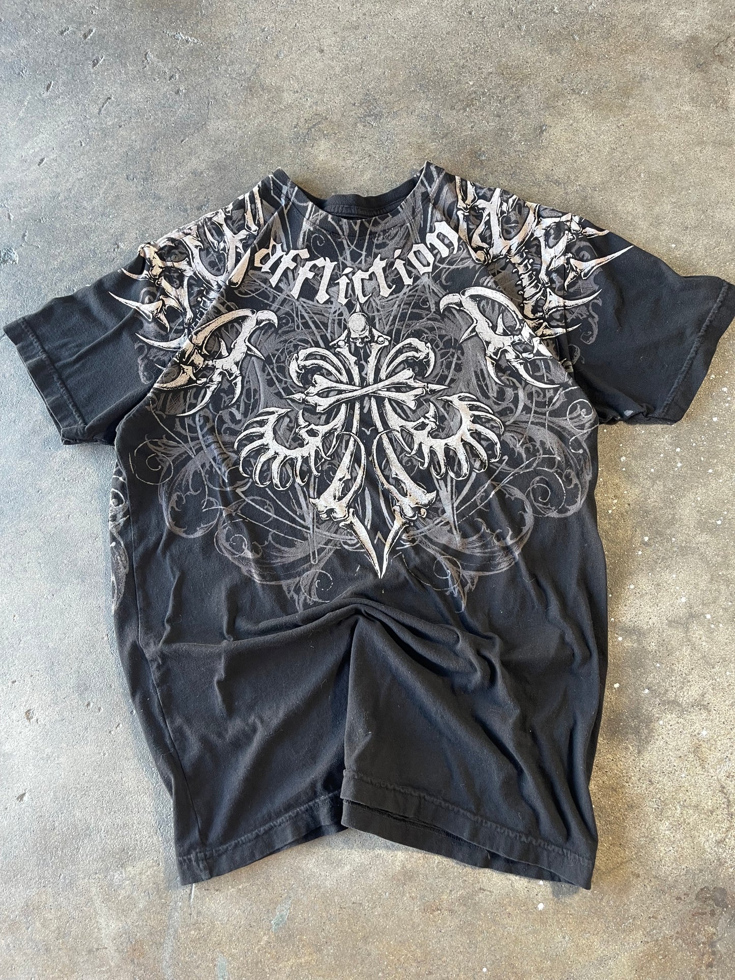 00’s Black Affliction Shirt Large