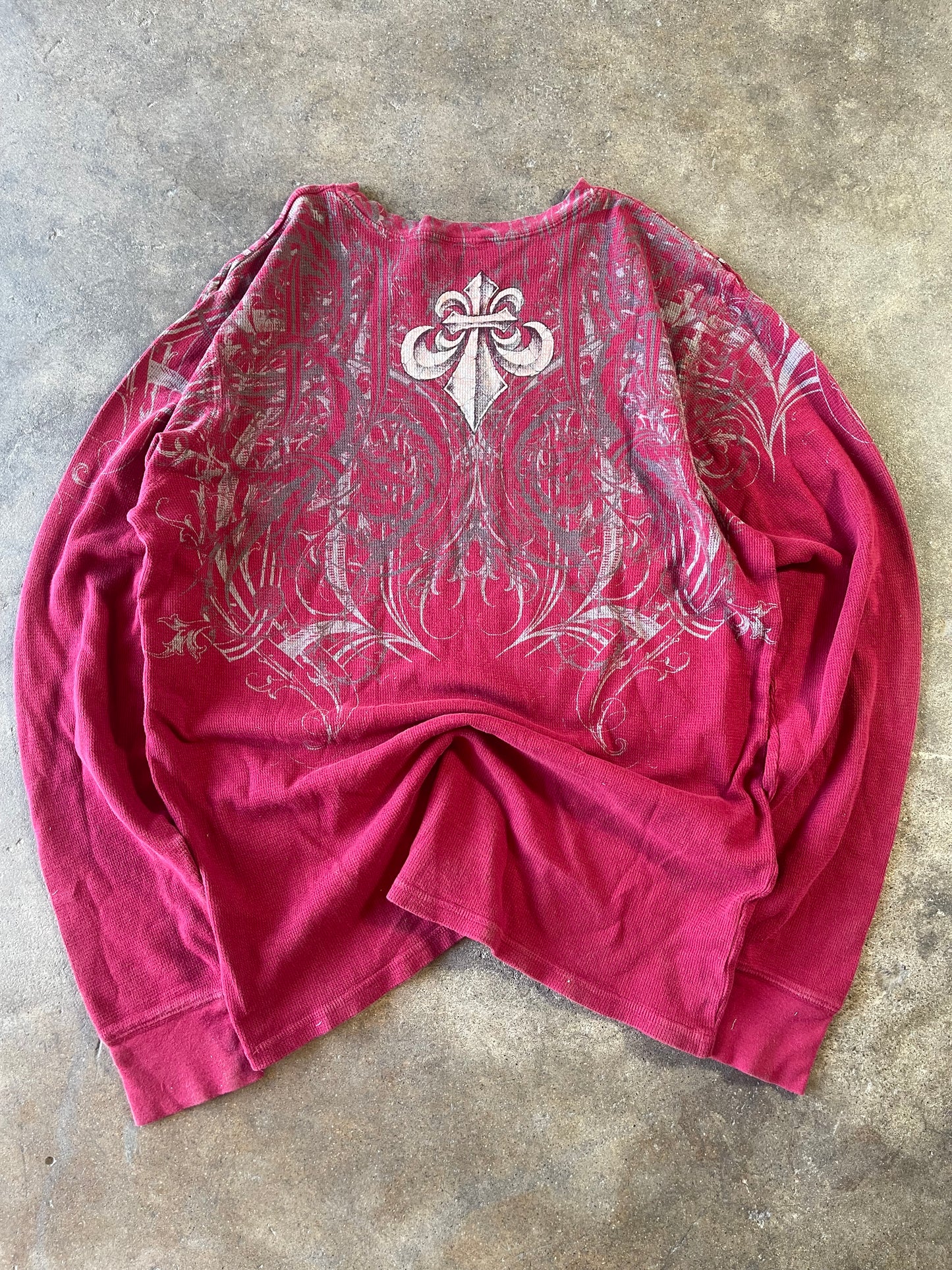 ‘00s Crimson Red Affliction Thermal XL