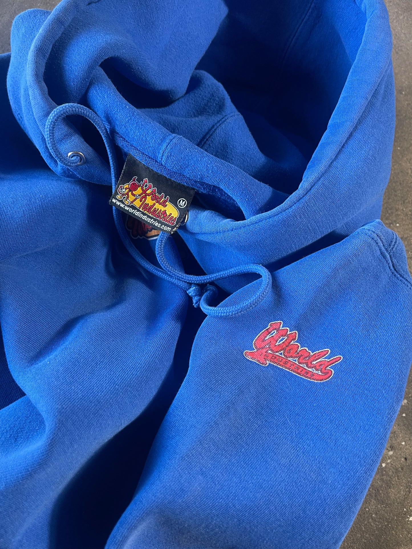 Vintage Lapis Blue World Industries Hoodie M