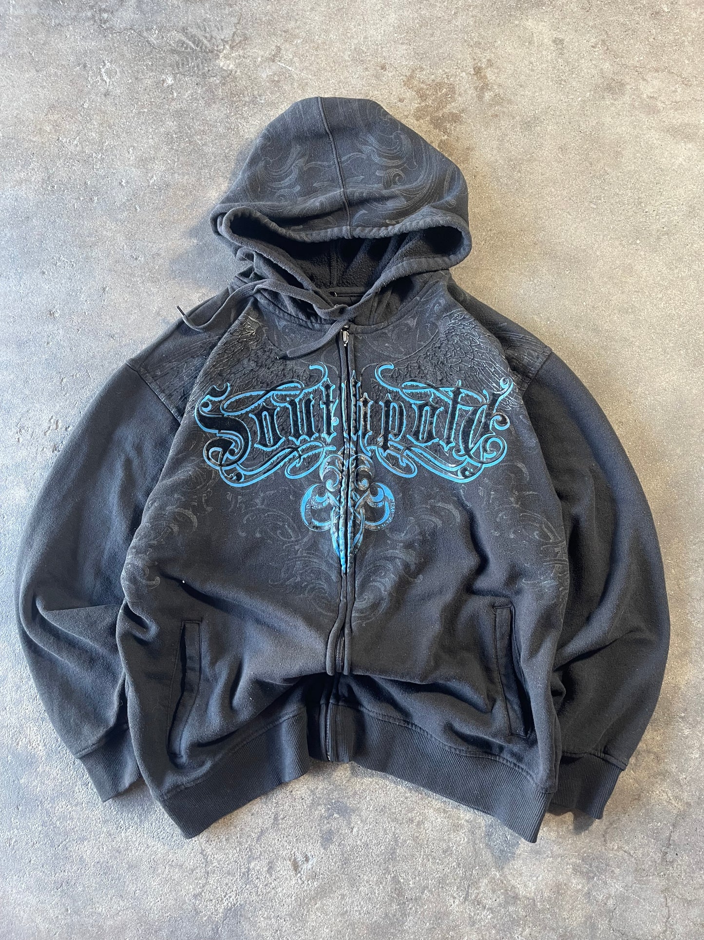 Black Southpole Zip Up XL