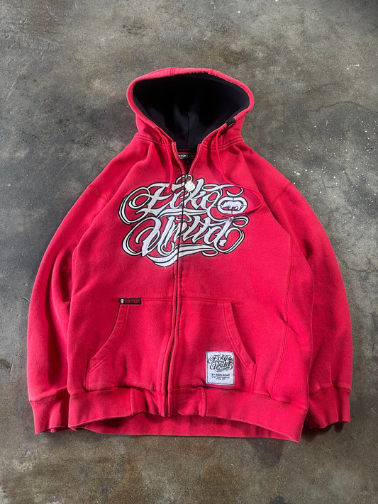 00’s Strawberry Red Ecko Zip Up L