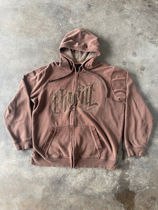 Brown Stained O’Neil Zip Up XL