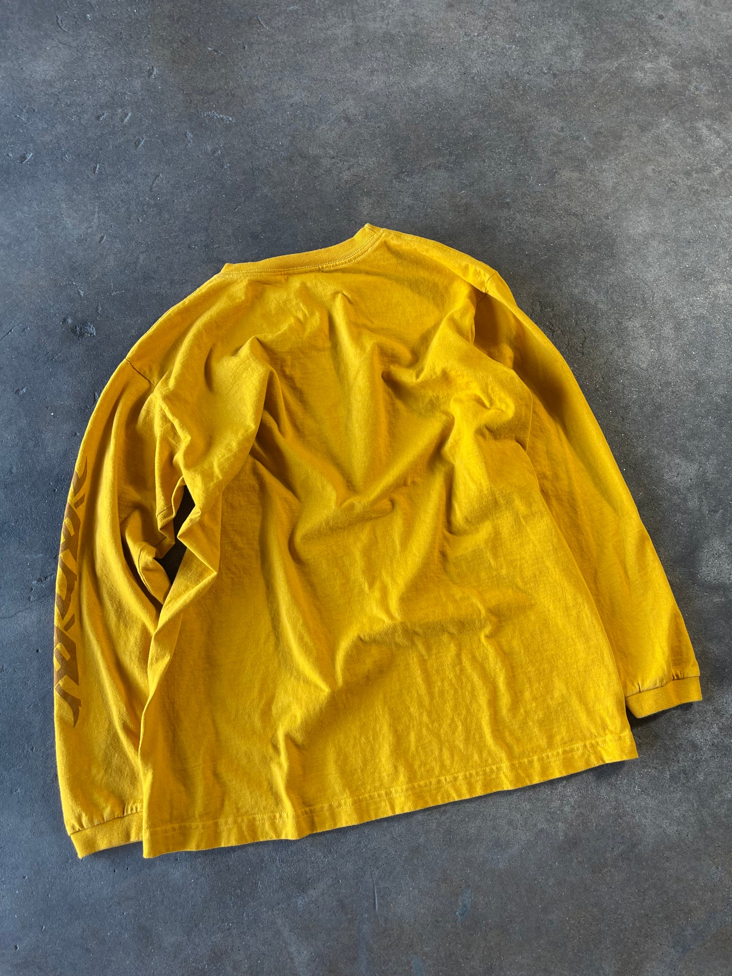 Vintage Yellow Utility Dragon Long Sleeve Large