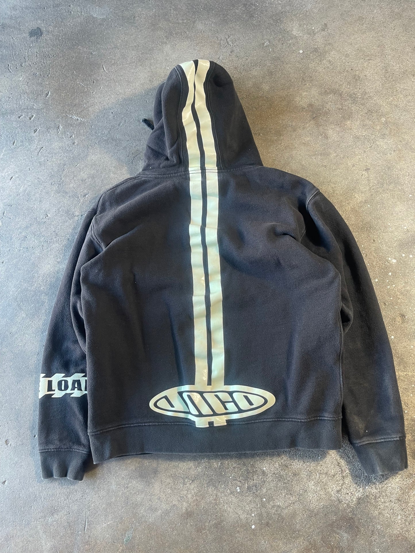 Black Striped Jnco Hoodie Medium