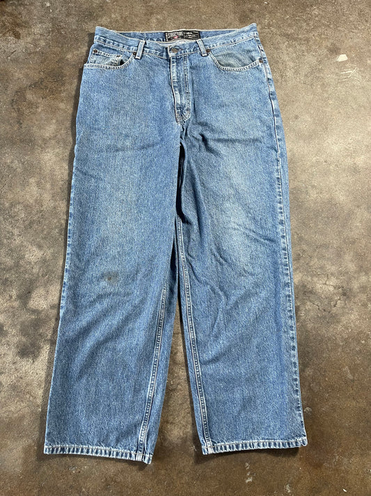 Vintage Baggy Structure Jeans 34x30