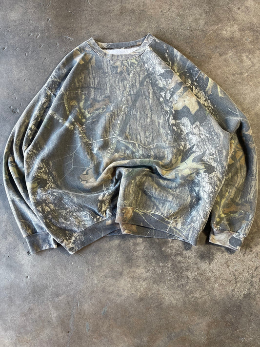 00’s Camo Oversized Sweater XL