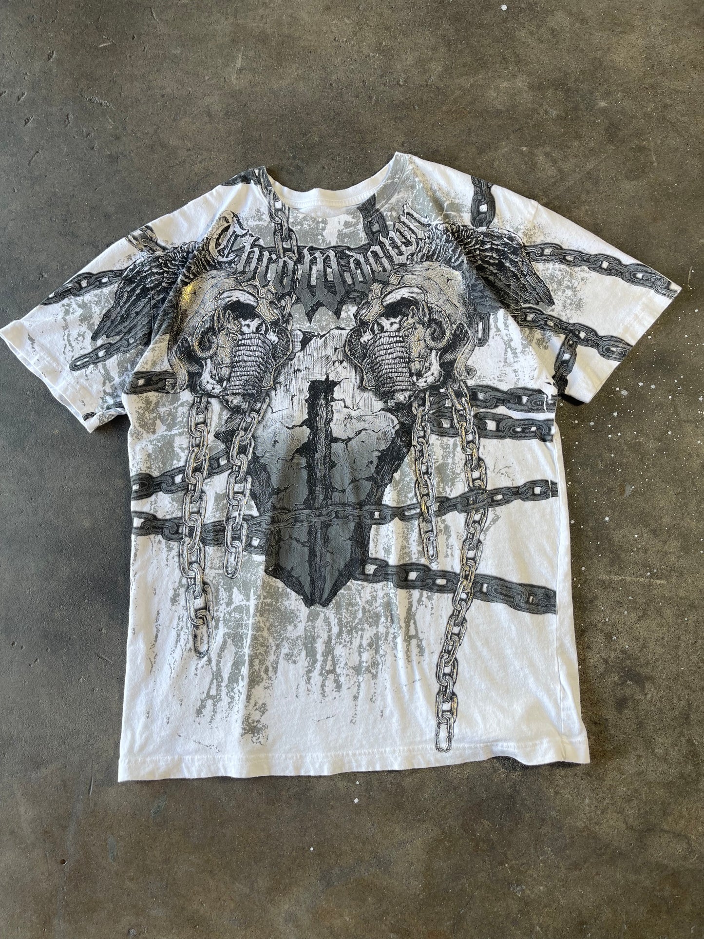 00’s White Throwdown Shirt XL