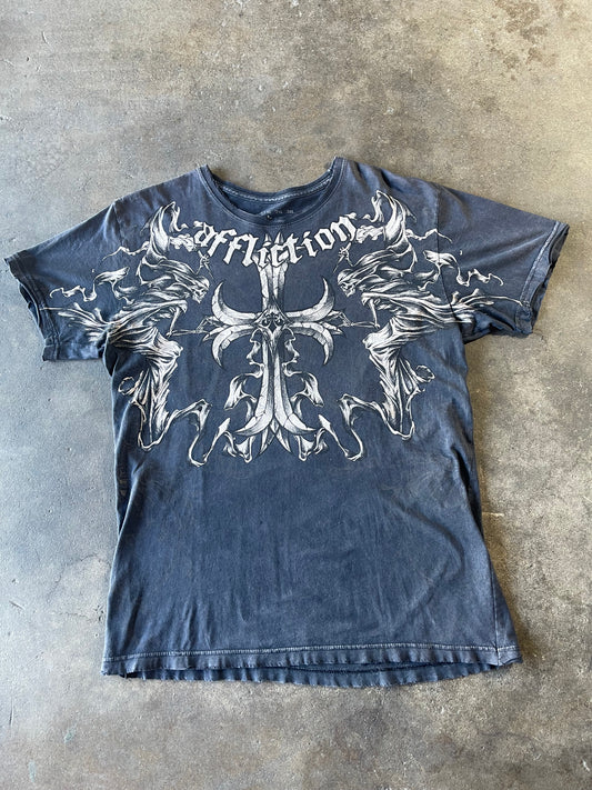 Black Affliction Shirt Large