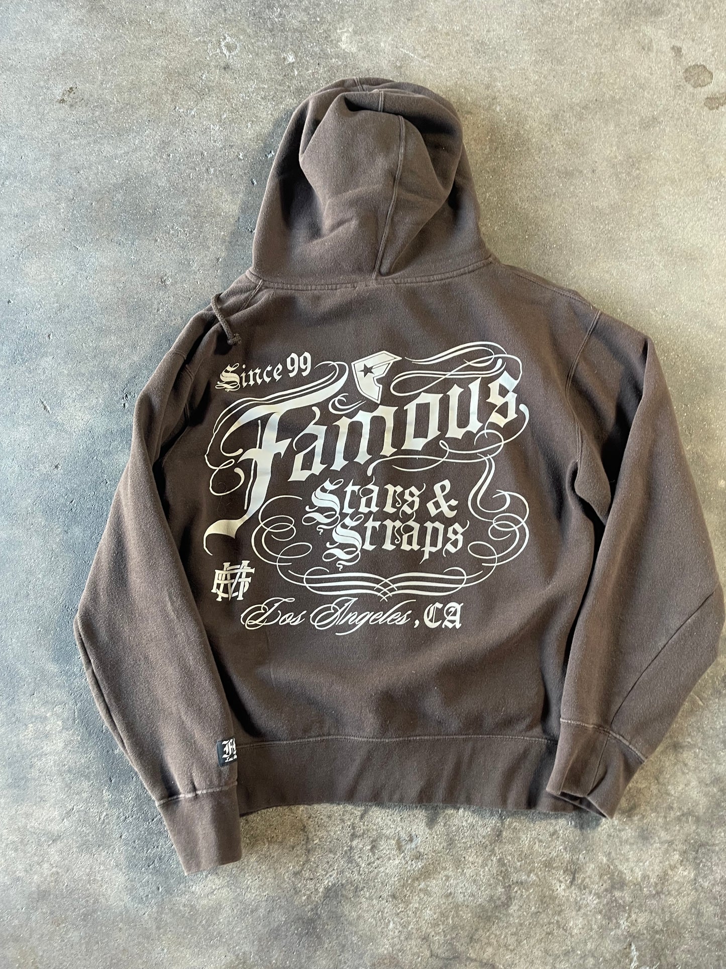 Famous Brown Zip Up Large