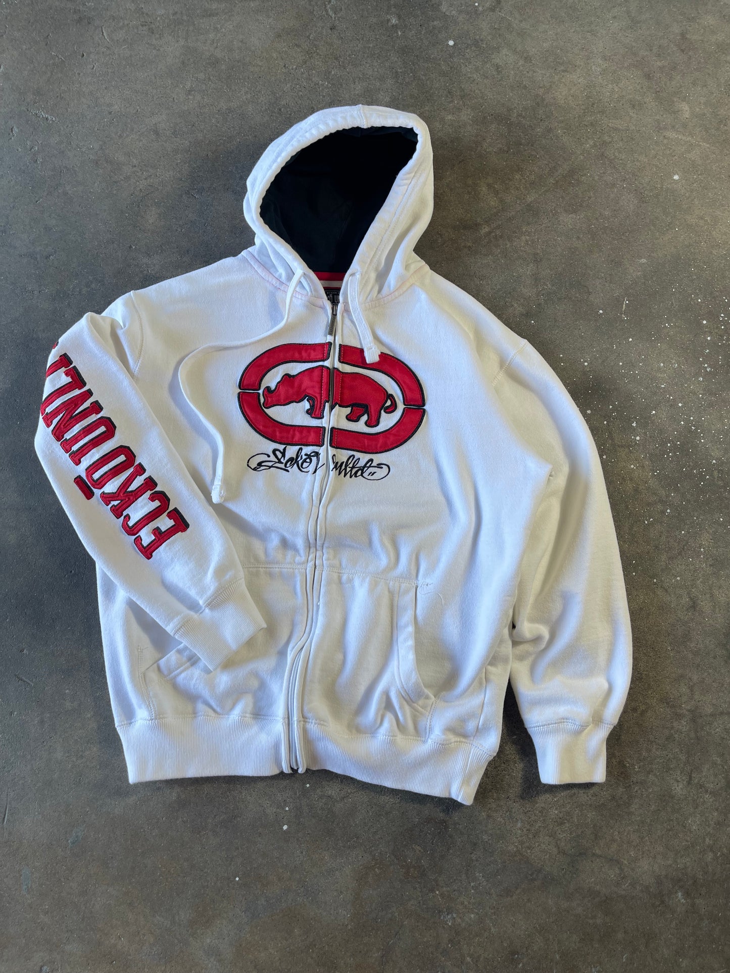 00’s Ecko Embroidered Zip Up Medium