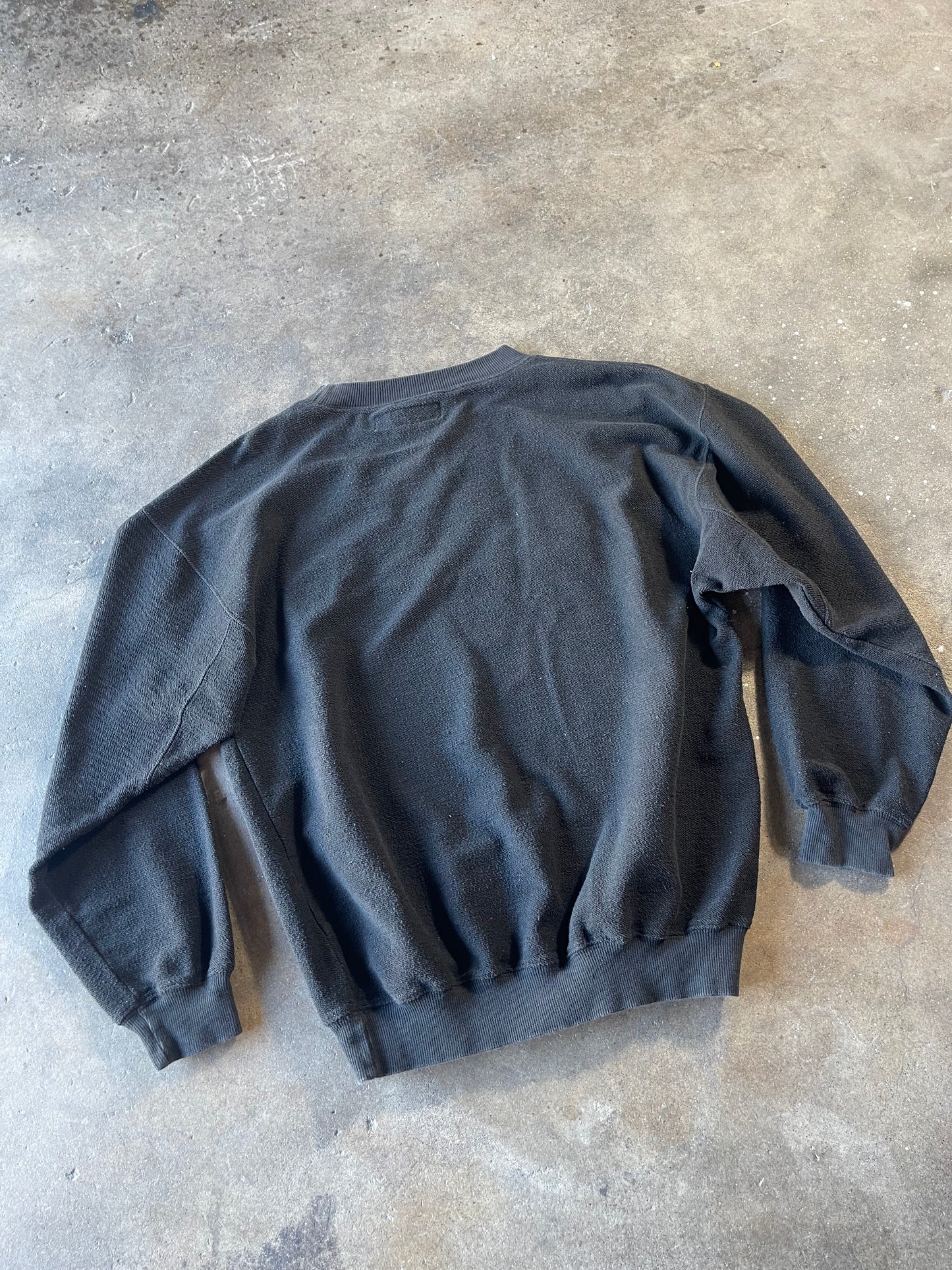 00’s Baggy Black Boss Sweater Large