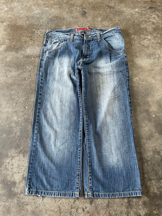 Baggy Blue Shady Jeans 36x28