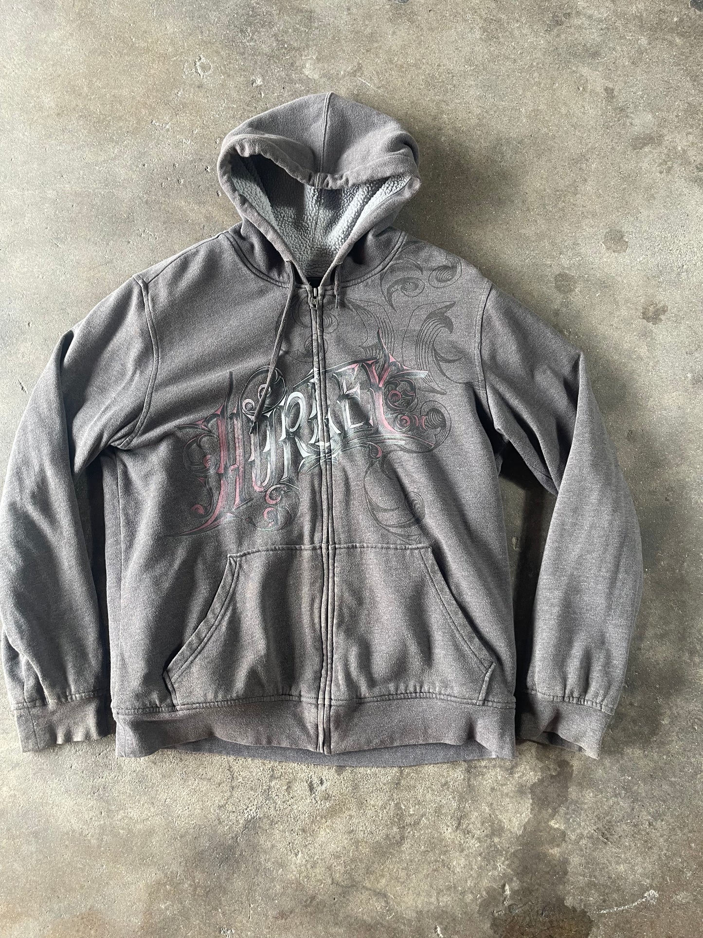 Gray Hurley Zip Up Large