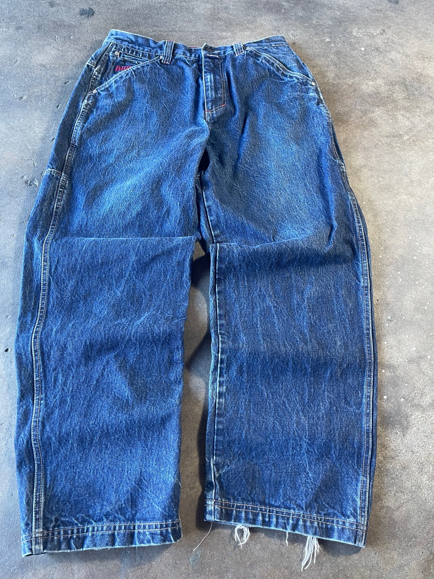 00’s Dark Blue Duns Jeans 34x32