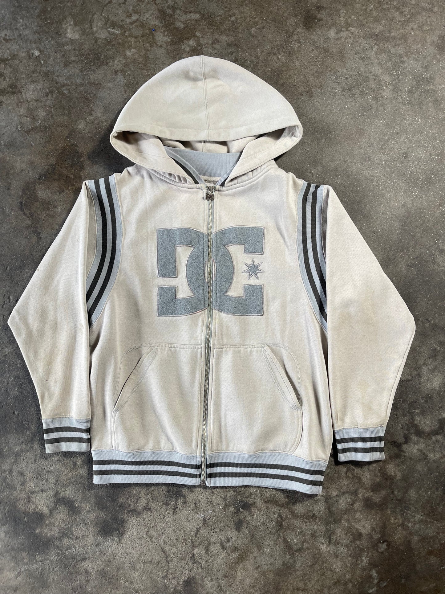 Tan Stained DC Zip Up Medium