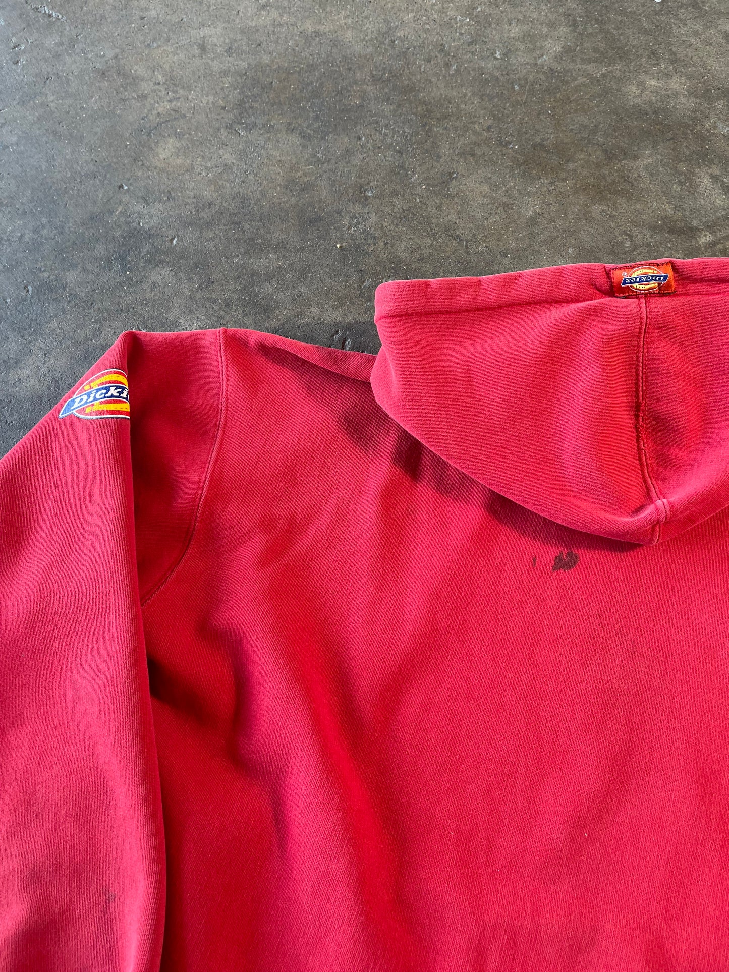 00’s Cherry Red Dickies Hoodie Medium