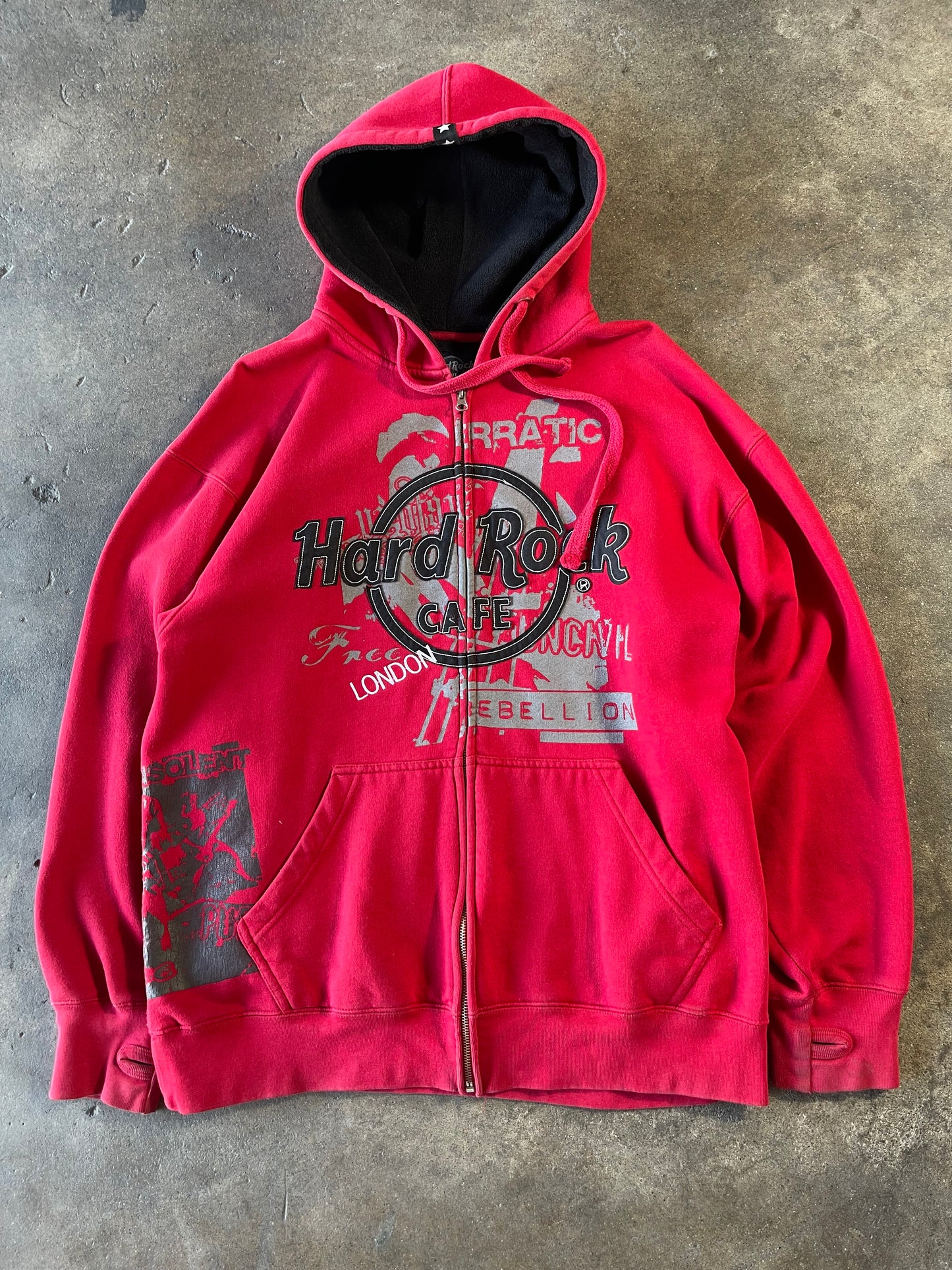 00’s Hard Rock Zip Up Large