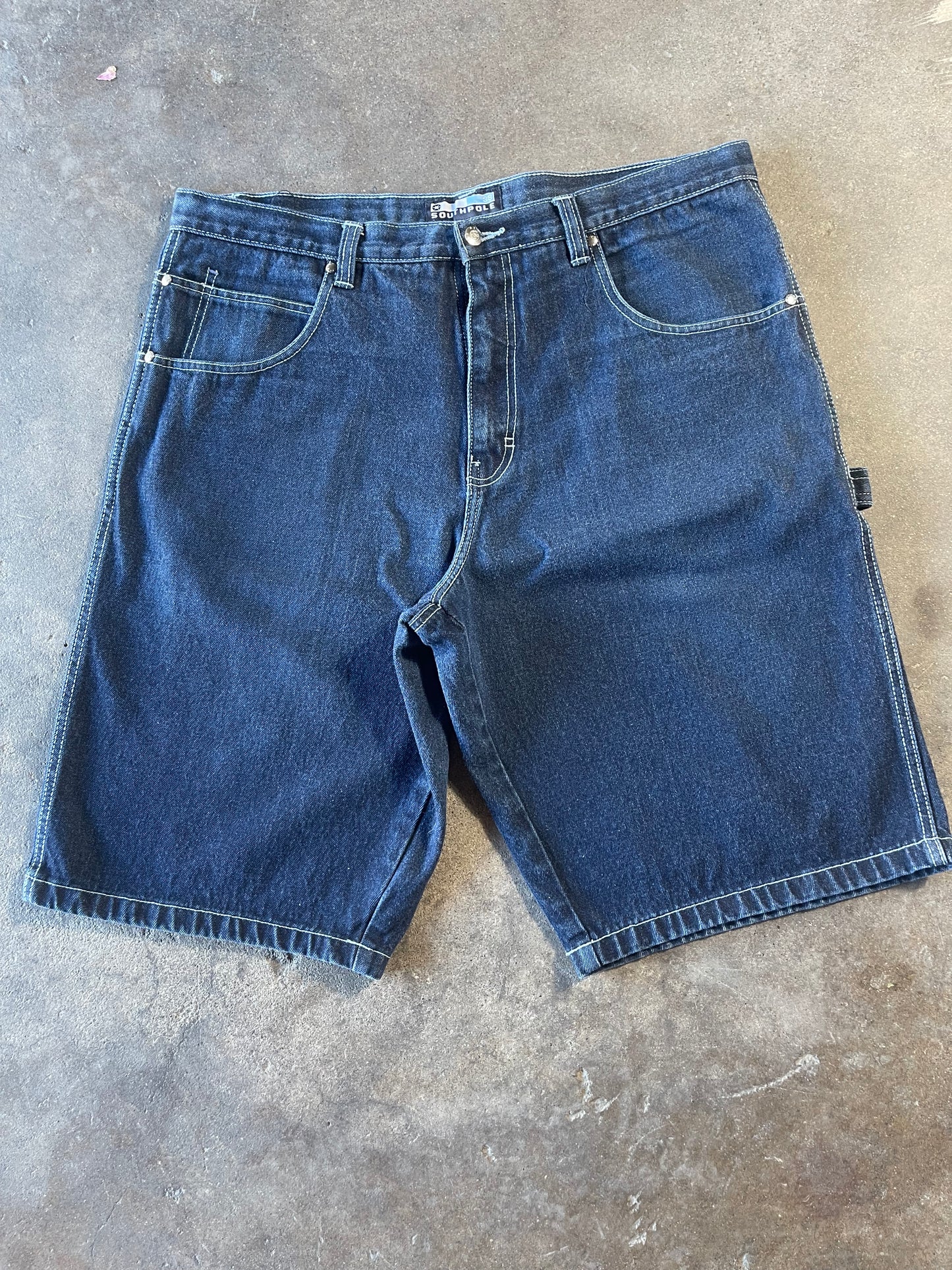 Baggy Blue Tab Southpole Jorts 38