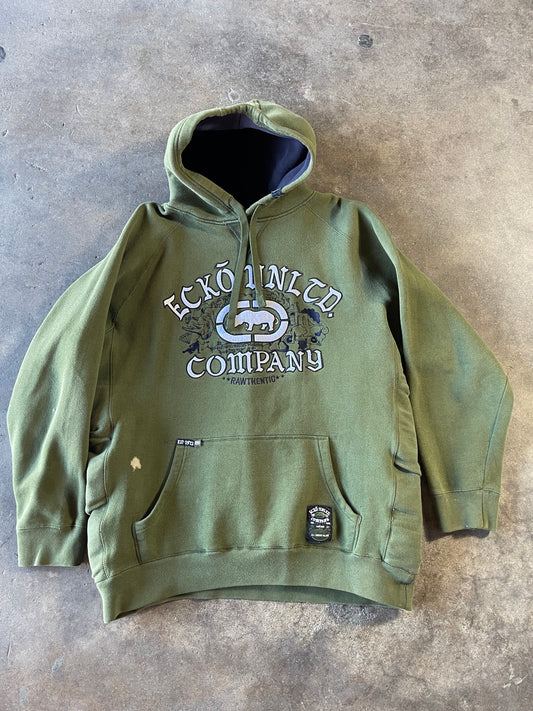 Dark Green Heavyweight Ecko Hoodie  XL