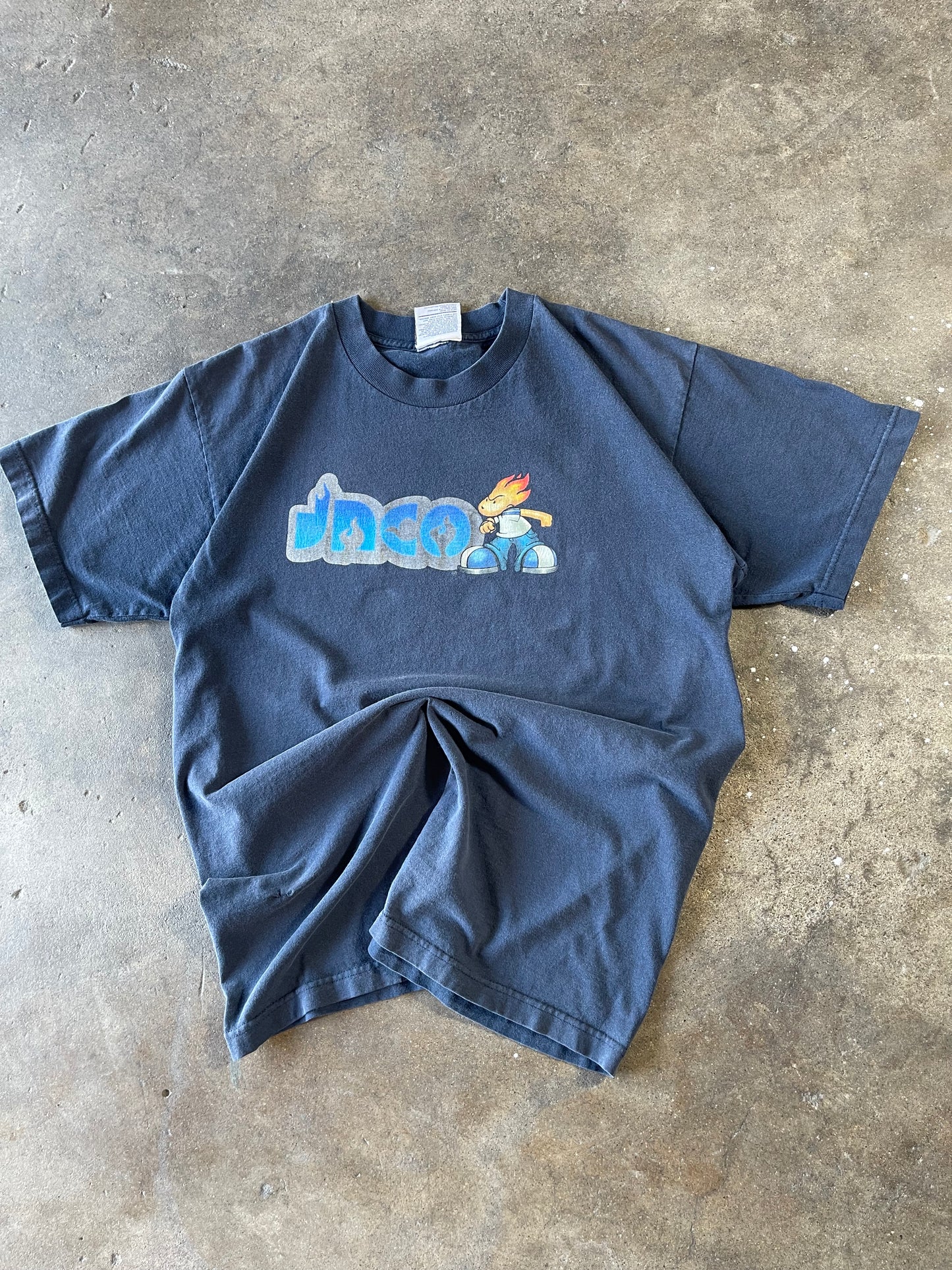 Vintage Navy Blue Jnco Flameboy Shirt XL