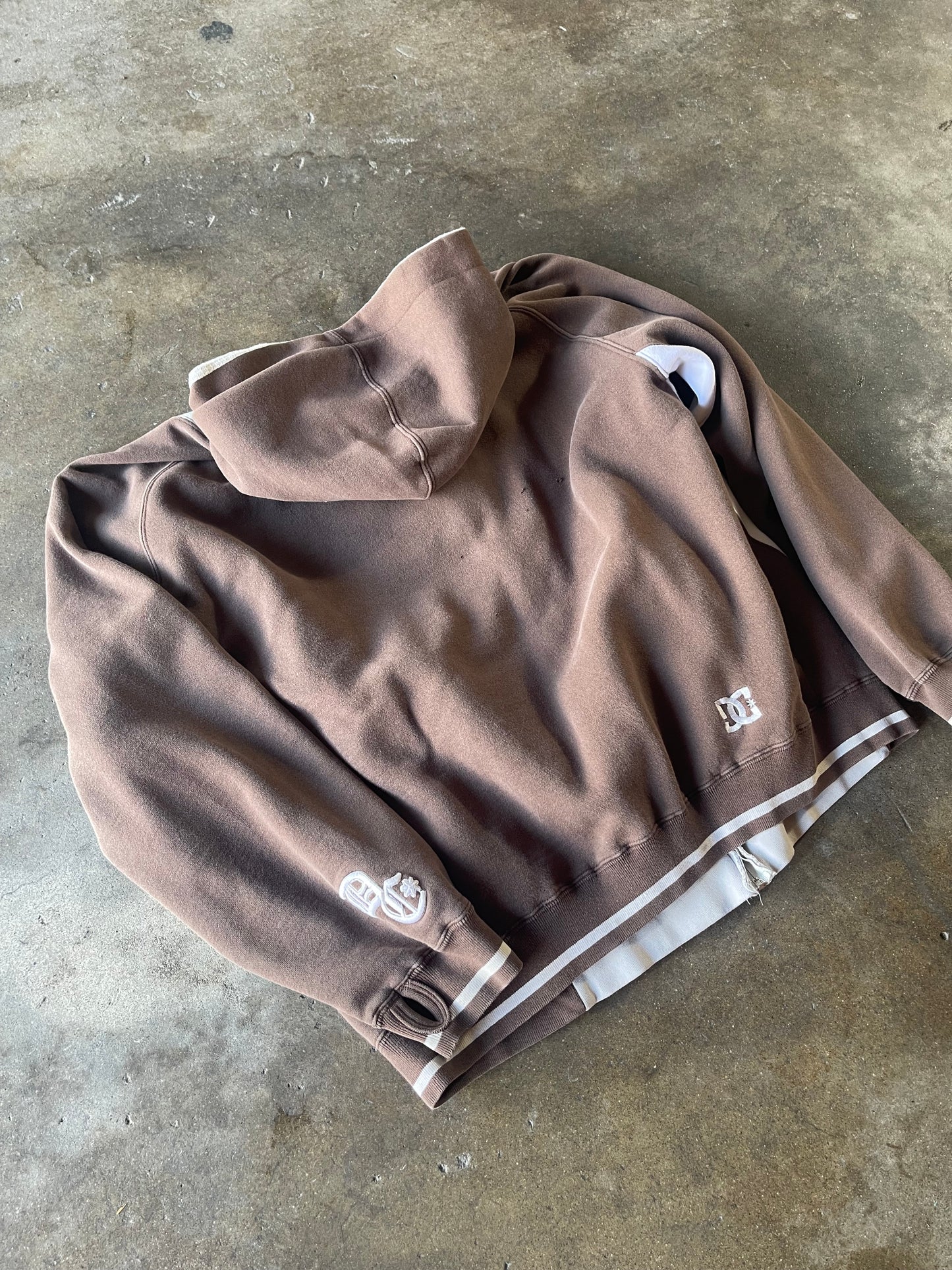 Brown 3 Tone DC Zip Up XL