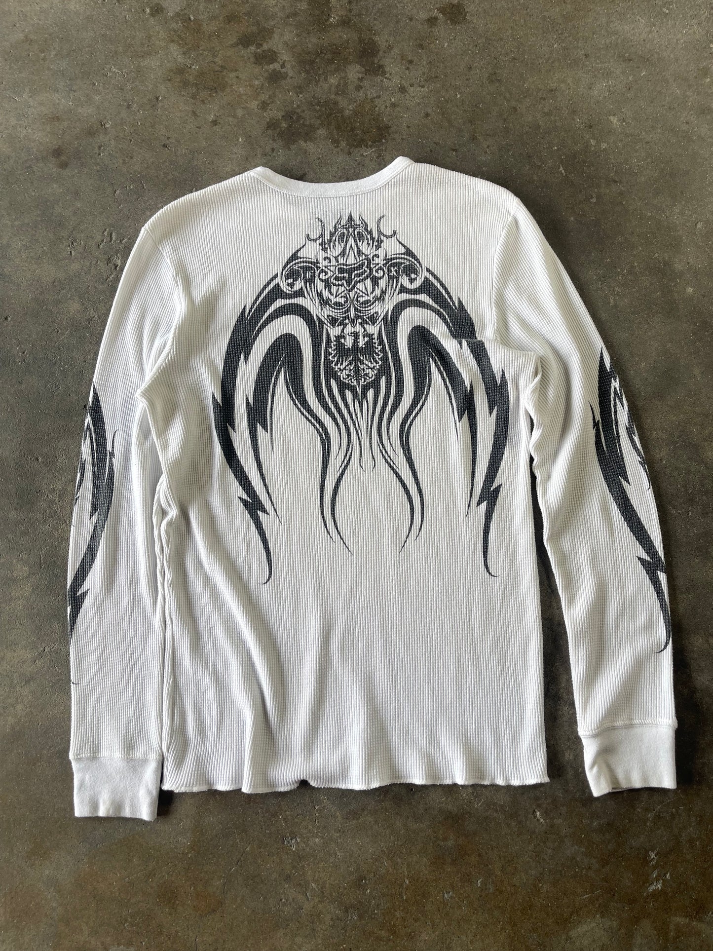 White Tribal Fox Thermal Large