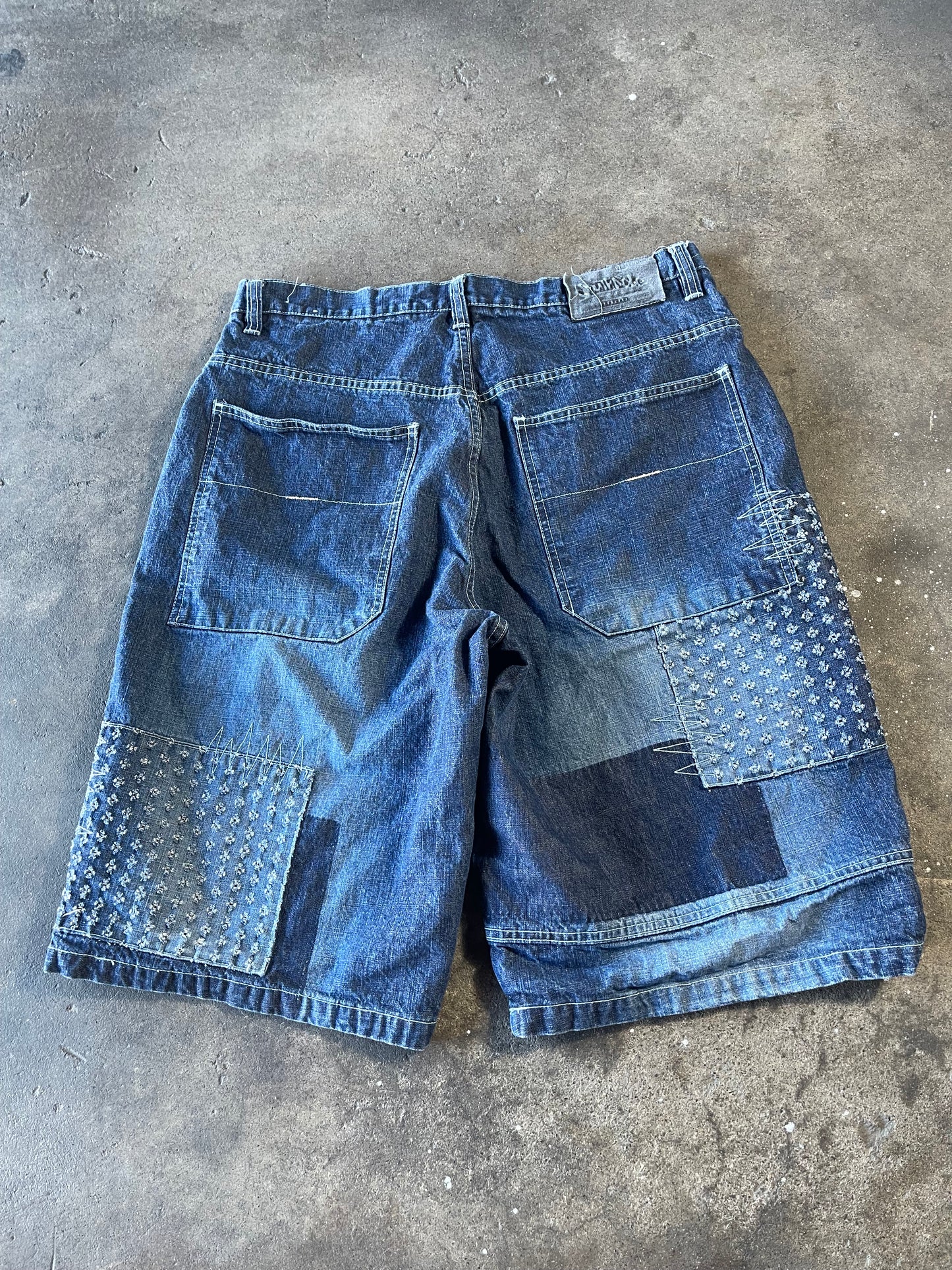 00’s Patchwork Southpole Jorts 36