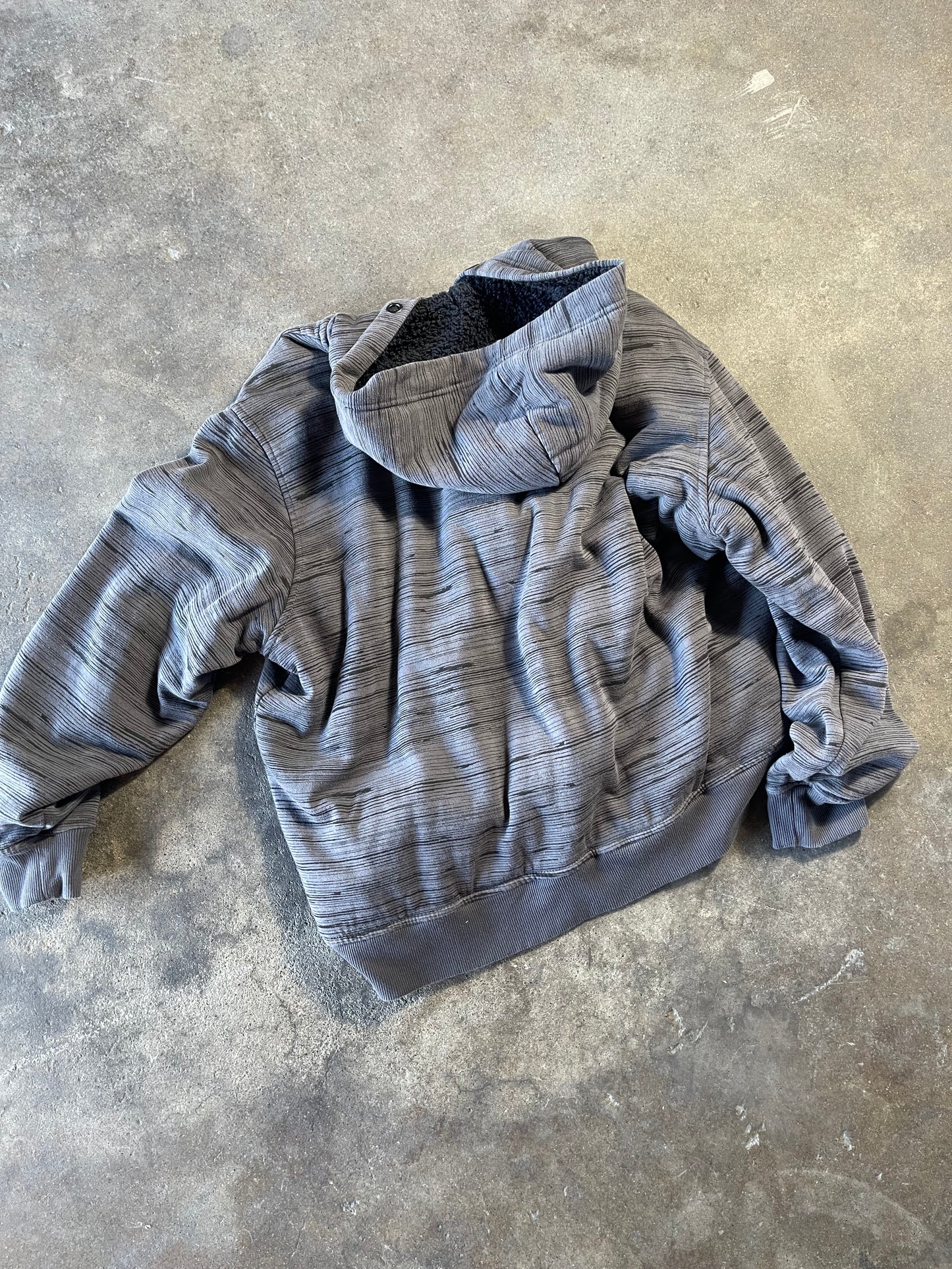 Gray Cross Wing Sherpa Lined Zip Up XL