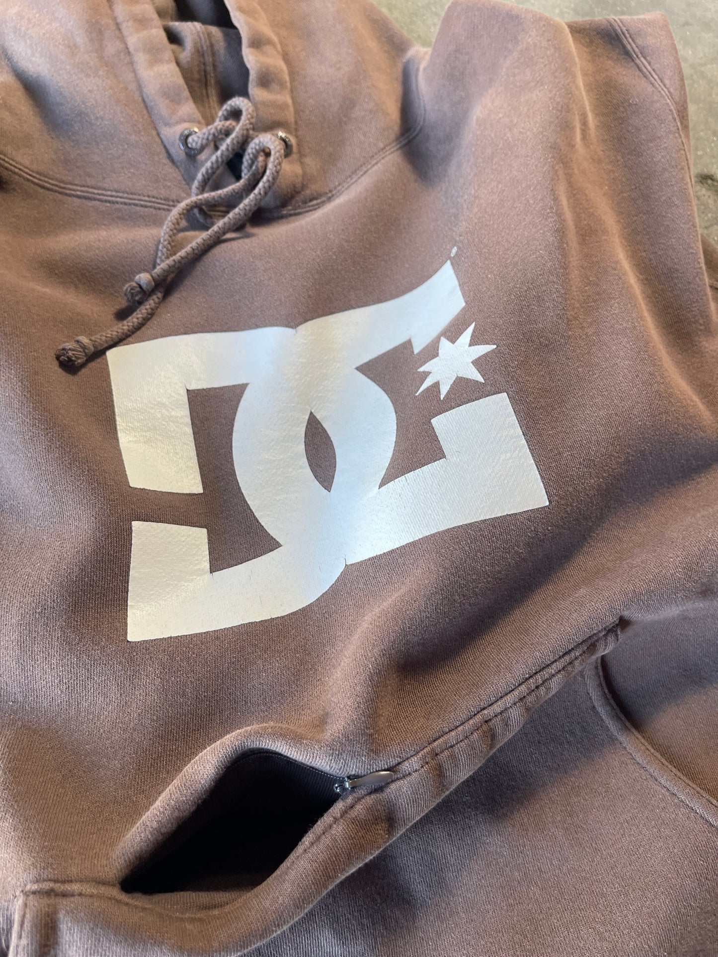 Vintage Brown DC Hoodie XL