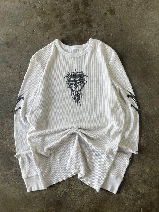 White Tribal Fox Thermal Large