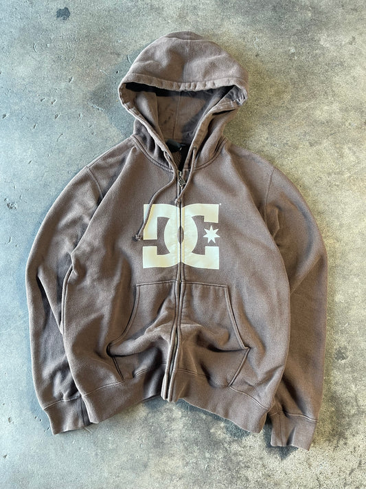 00’s Brown DC Zip Up Large