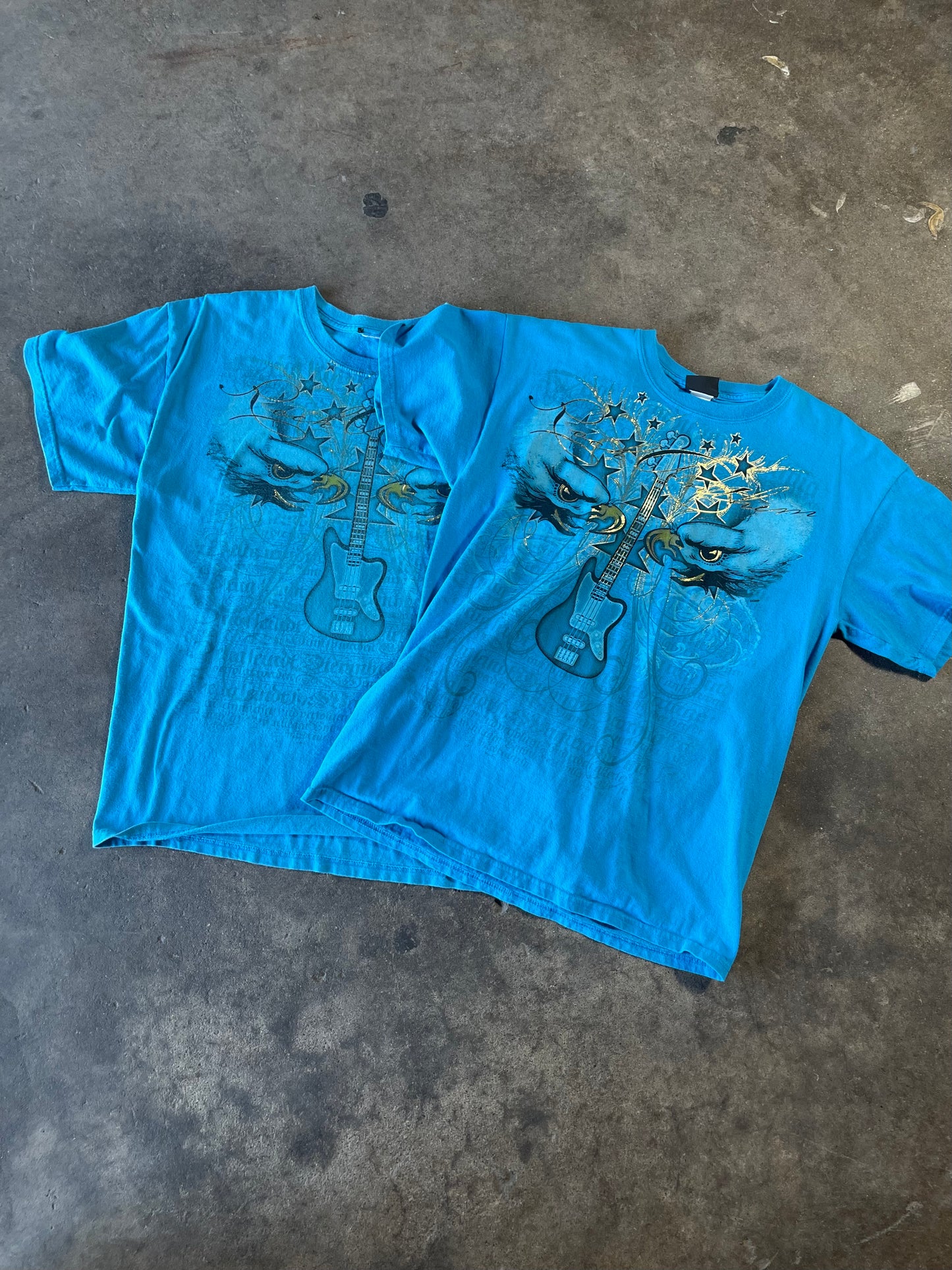 Twin Blue Y2K Shirts Medium