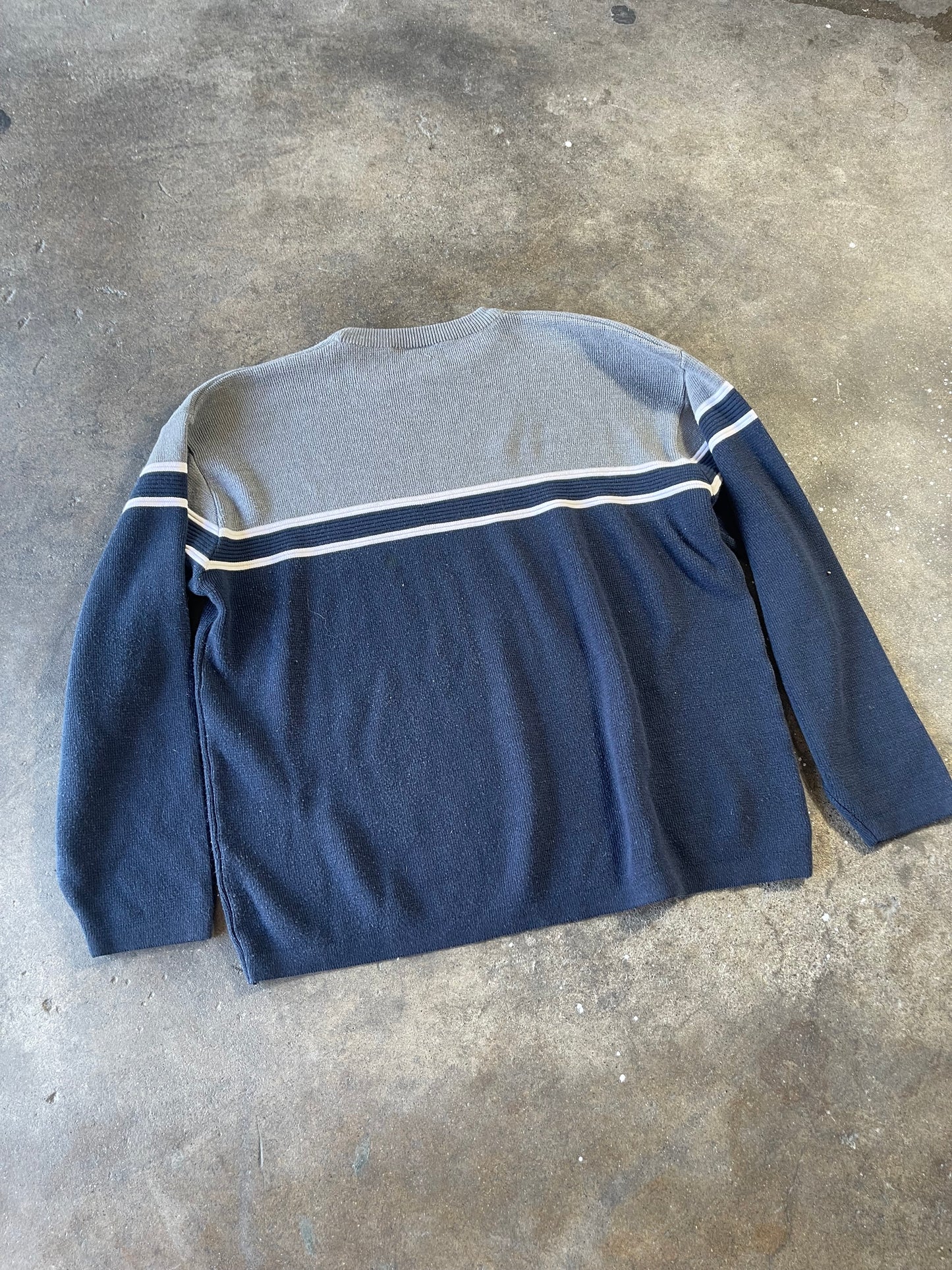 Vintage Sideout Striped Sweater Large