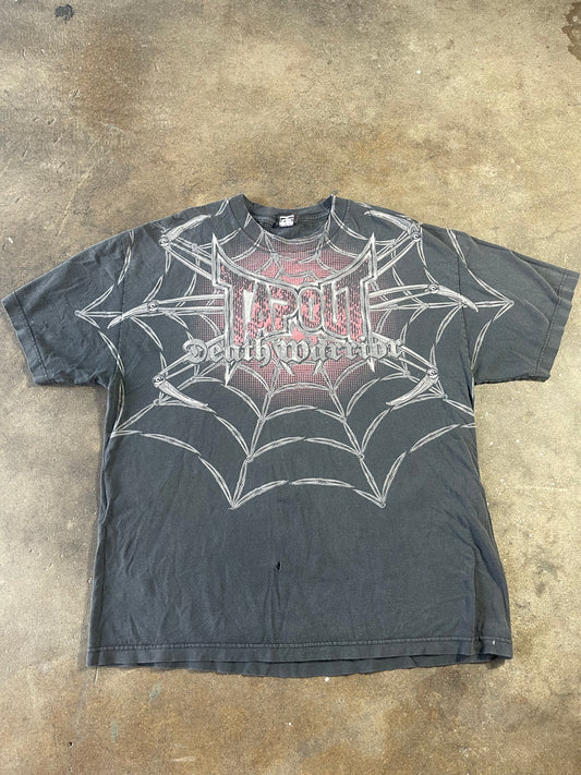 Vintage Spider Web Tapout Shirt XL