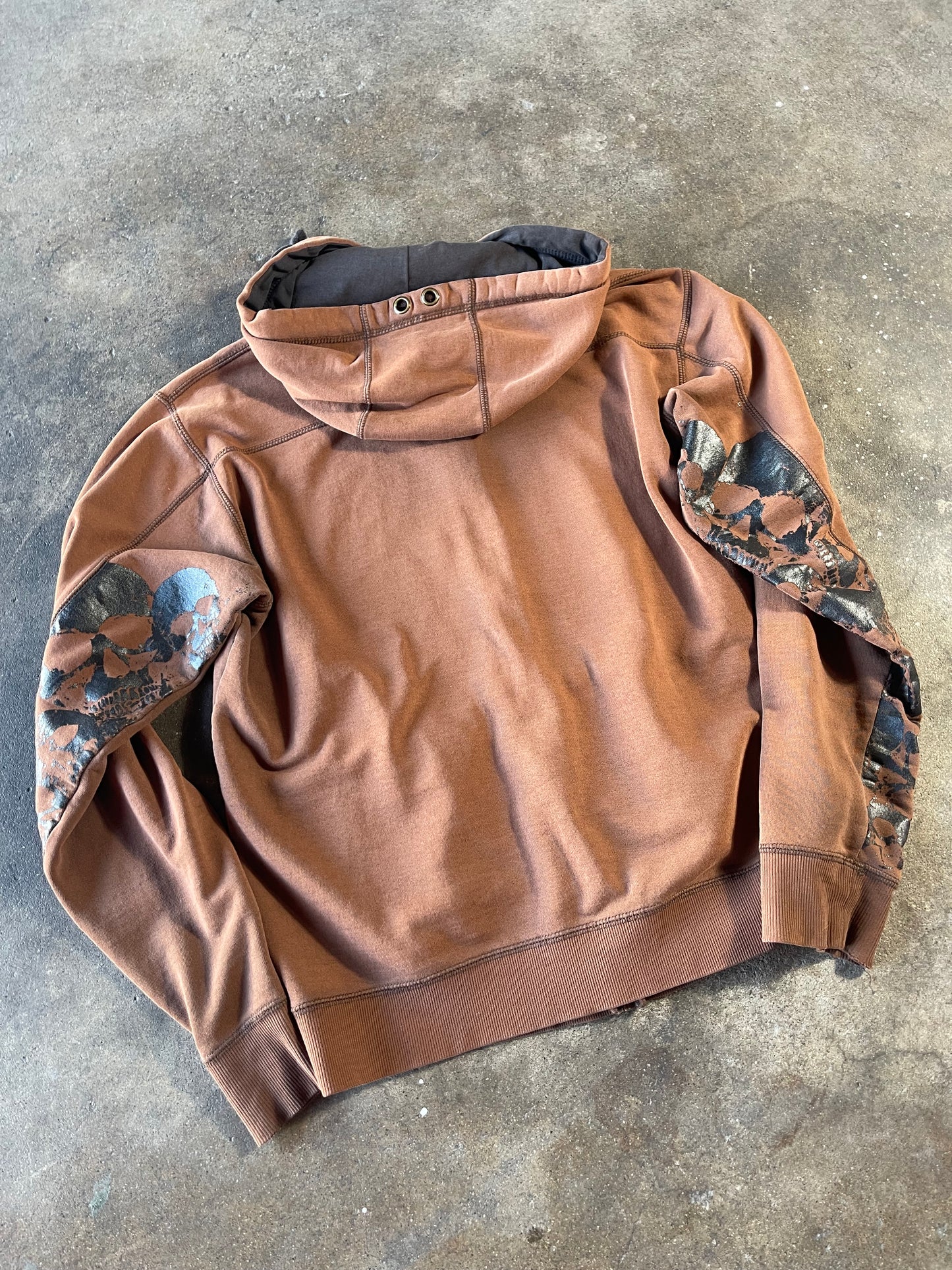 00’s Brown Top Heavy Zip Up Medium