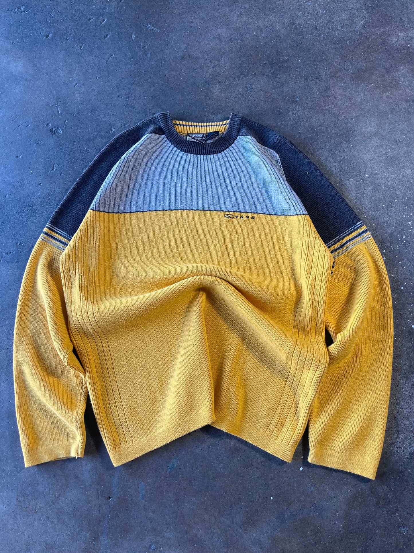 Vintage Yellow Vans Sweater XL