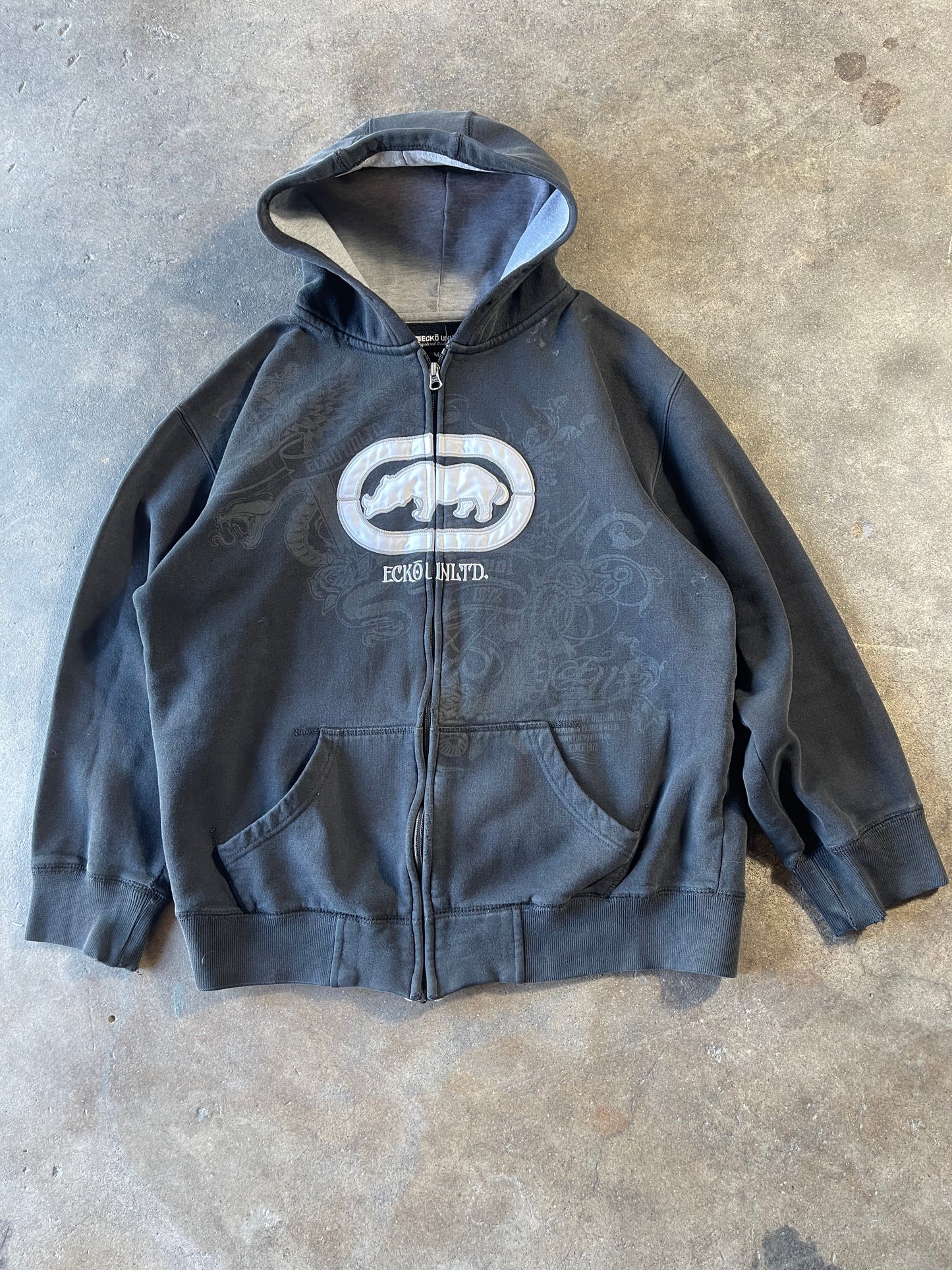 00’s Black Ecko Zip Up Medium