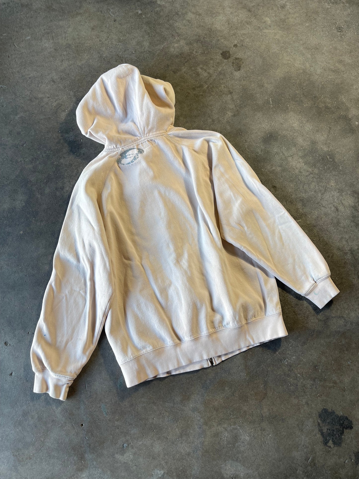 00’s Cream Anchor Blue Zip Up